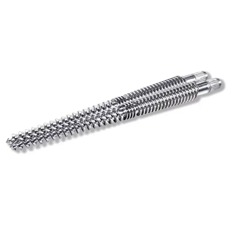 Sammengripende konisk tvillingskrue